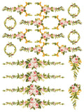 IOD Inlays - PETITE FLEUR PINK IOD PAINT INLAY 12X16 PAD™