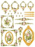 IOD Inlays - PETITE FLEUR PINK IOD PAINT INLAY 12X16 PAD™