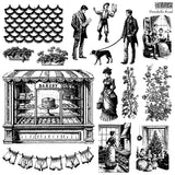 IOD Decor Stamps Portobello Road 12x12" 2 SHEETS by Iron Orchid Designs