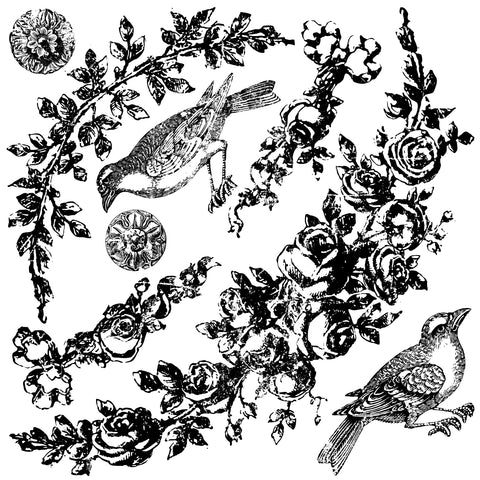 IOD Stamps Floral Swags Retired IOD