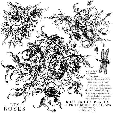 IOD Stamps Rose Toile