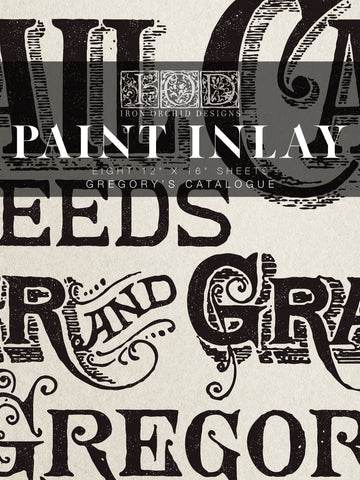 IOD Paint Inlays Gregory's Catalouge